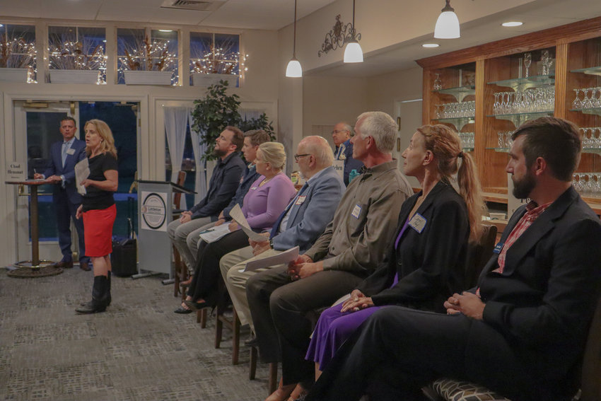 Candidates for Littleton City Council discuss economic growth and development during a Sept. 29 forum hosted by the Littleton Business Chamber.
